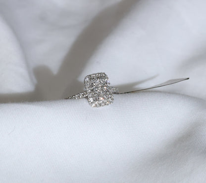 Diamant VVS Ring in 18 Karat Weißgold