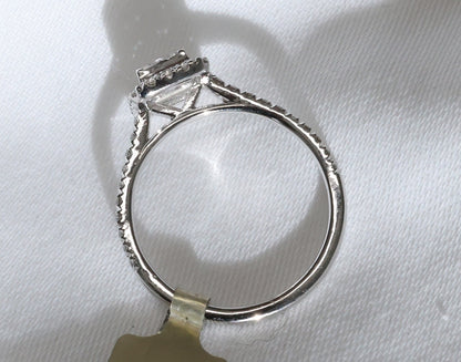 Diamant VVS Ring in 18 Karat Weißgold