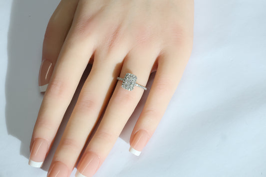 Diamant VVS Ring in 18 Karat Weißgold