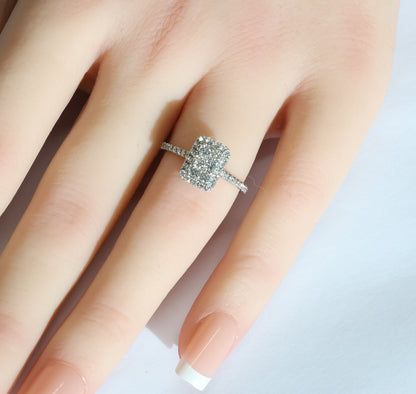 Diamant VVS Ring in 18 Karat Weißgold