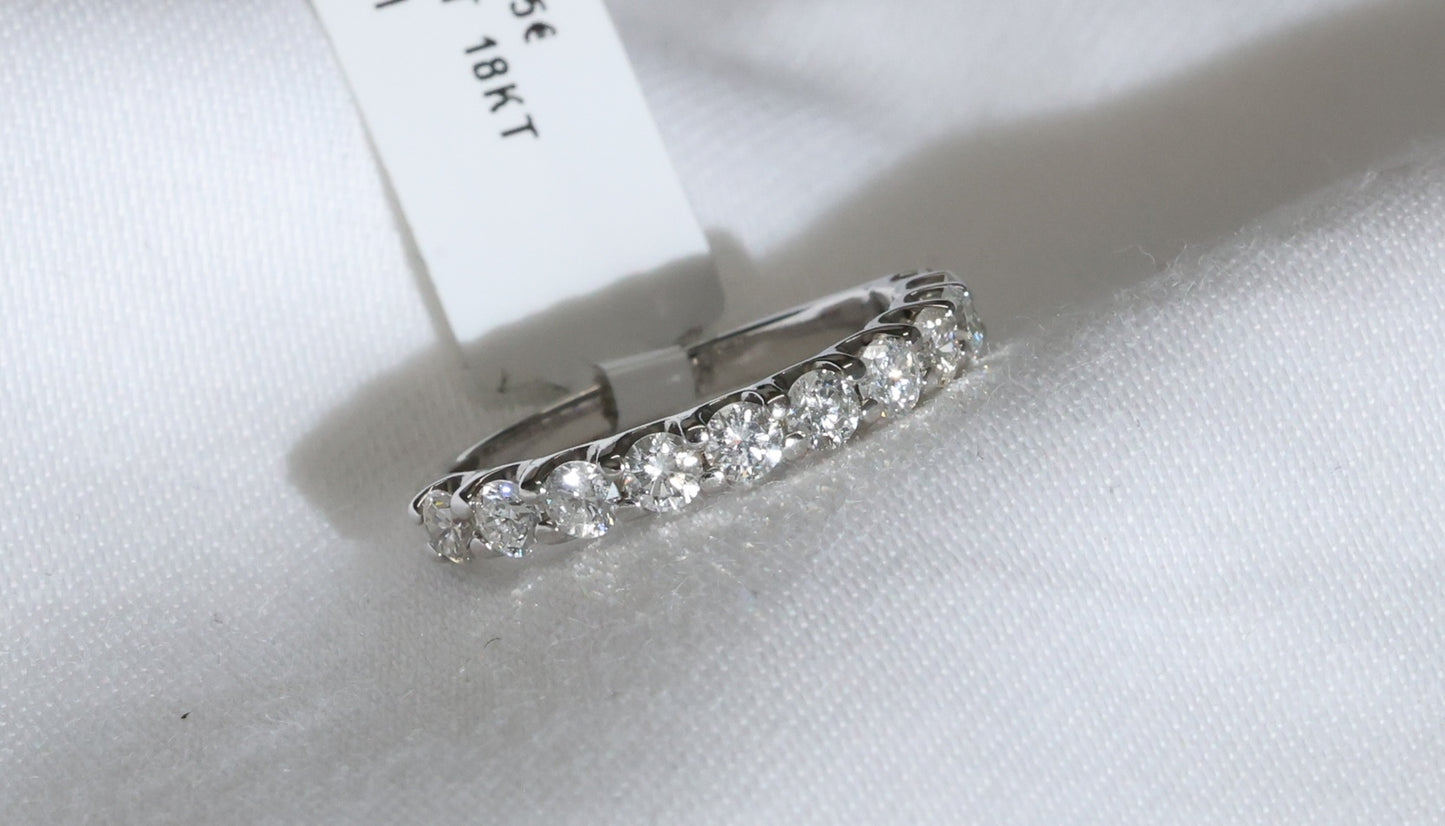 Diamant (0.75ct) Ring Eternity in 18 Karat Weißgold