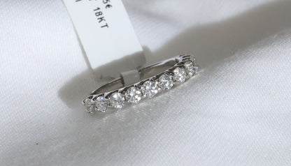 Diamant (0.75ct) Ring Eternity in 18 Karat Weißgold