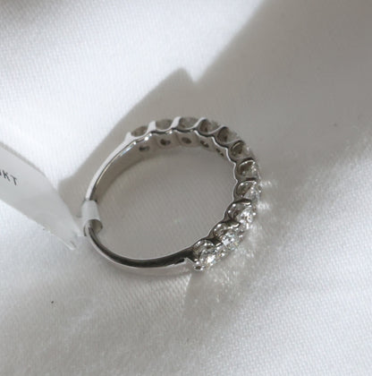 Diamant (0.75ct) Ring Eternity in 18 Karat Weißgold