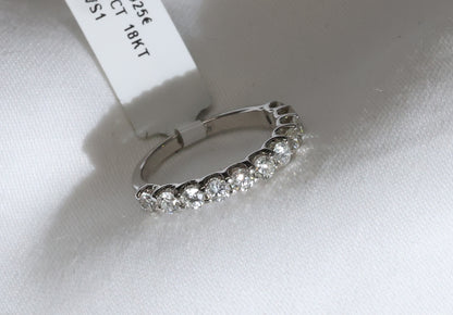 Diamant (0.75ct) Ring Eternity in 18 Karat Weißgold