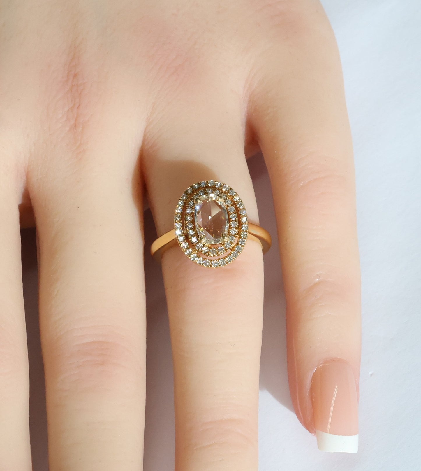 Diamond (Rose Cut) Ring in 18K Gold