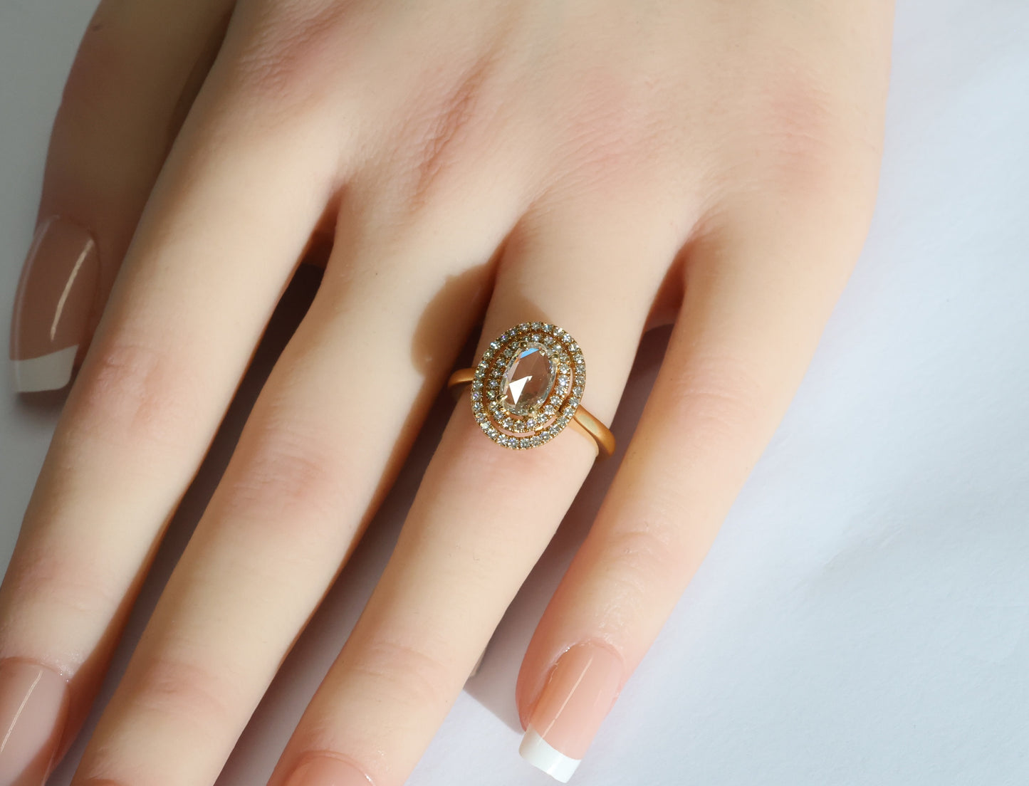 Diamond (Rose Cut) Ring in 18K Gold