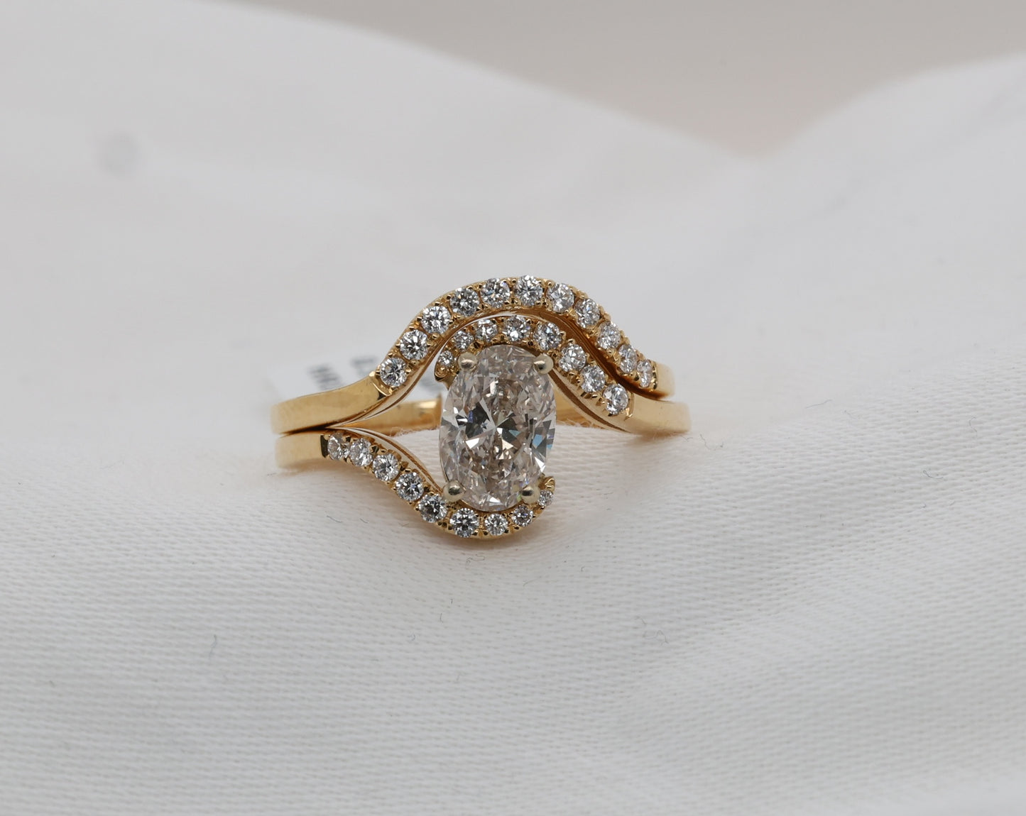 Diamant Ringe Set (Stapelbar) in 18 Karat Gold