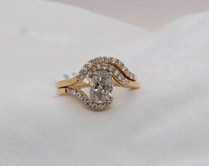 Diamant Ringe Set (Stapelbar) in 18 Karat Gold