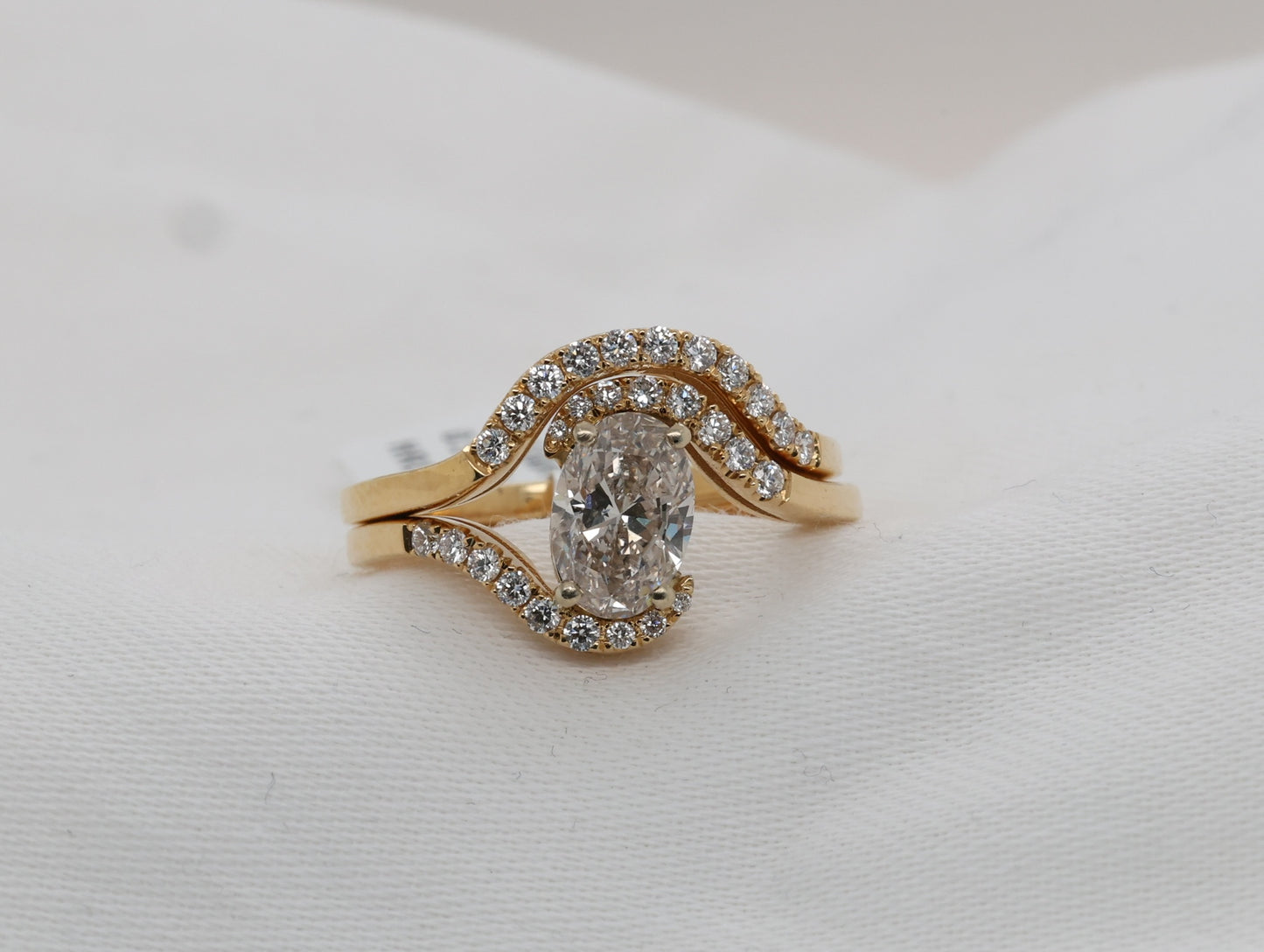 Diamant Ringe Set (Stapelbar) in 18 Karat Gold