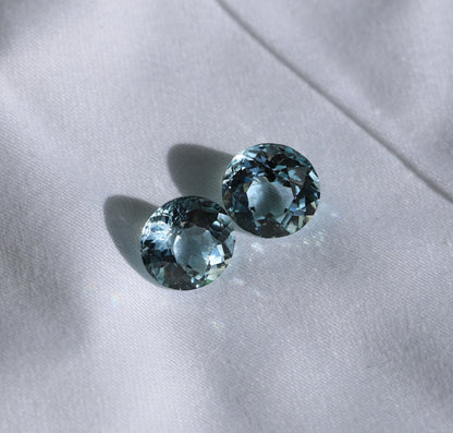Natural blue Aquamarine (Pair) – Lose Gemstones