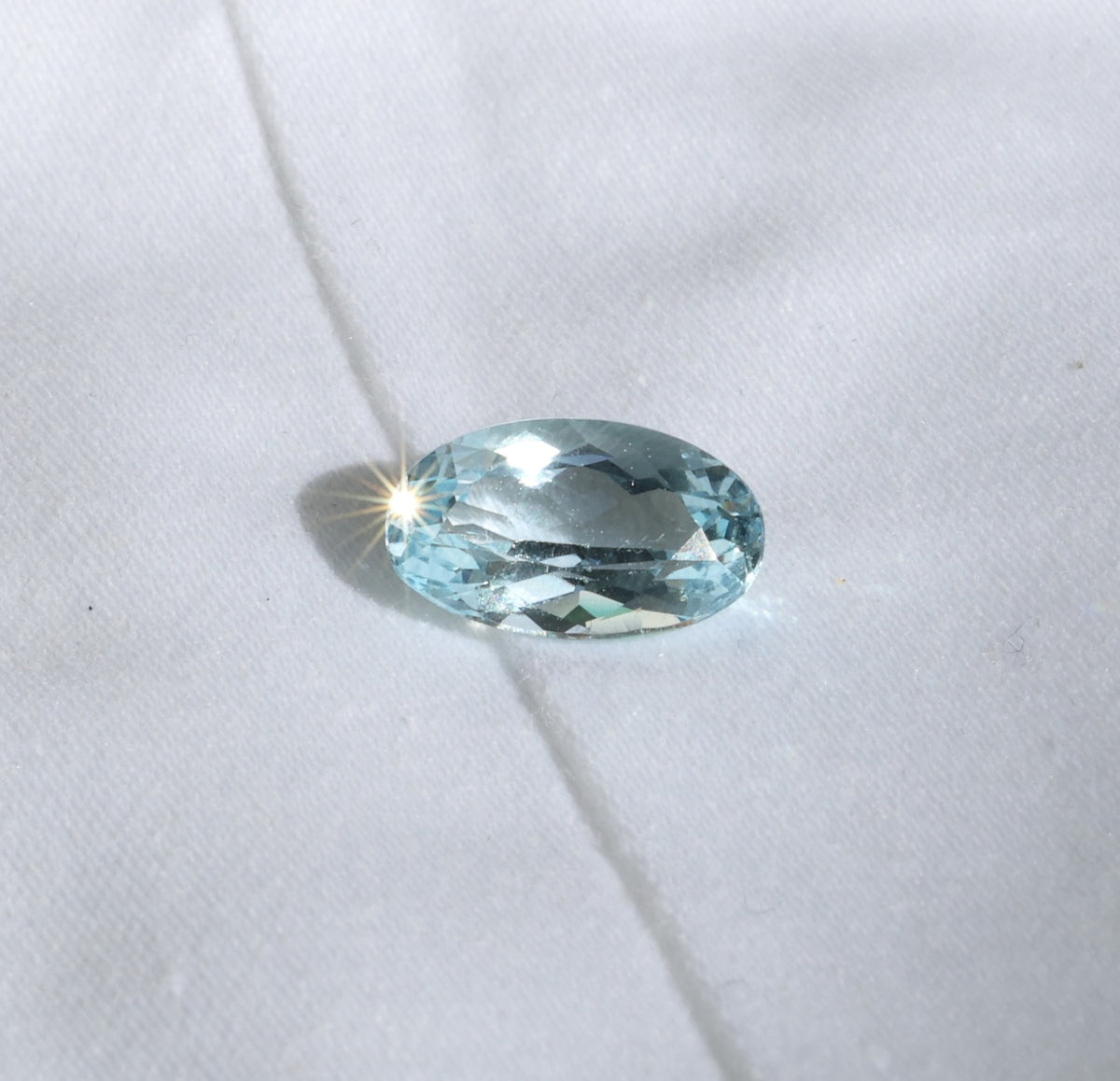 Natürlicher blauer Aquamarin (3.62 ct)  – loser Edelstein