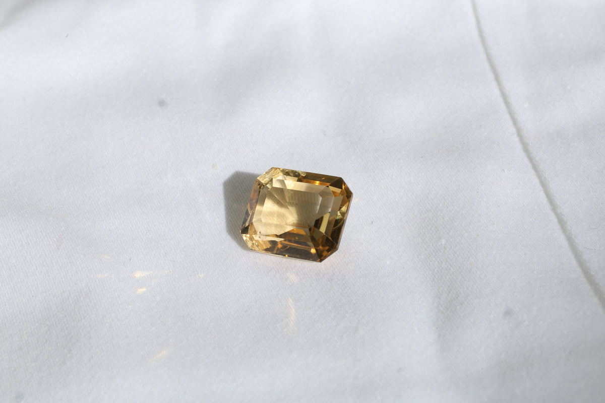 Natürlicher Champagner-farbener Citrin – loser Edelstein