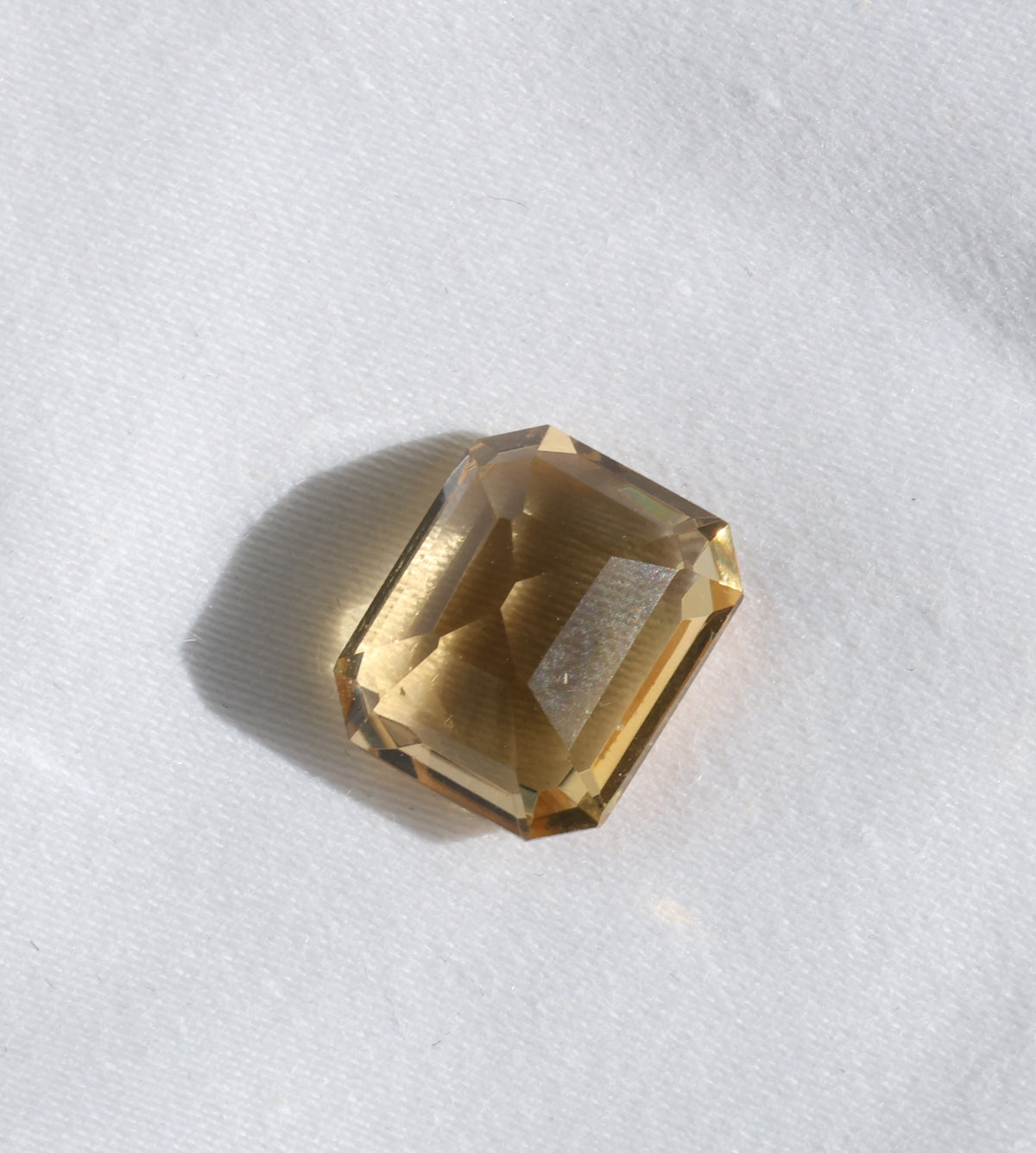 Natürlicher Champagner-farbener Citrin – loser Edelstein