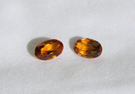 Natürliche "Madeira" Citrine (Paar)  – lose Edelsteine