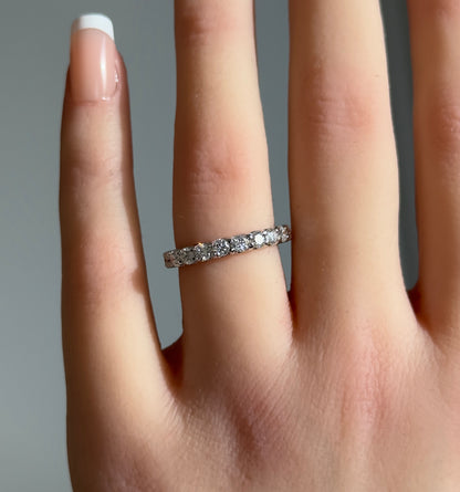 Diamant (0.75ct) Ring Eternity in 18 Karat Weißgold