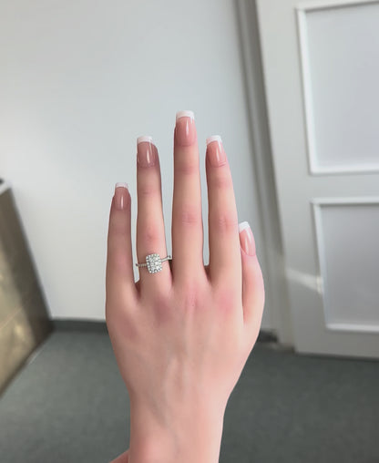 Diamant VVS Ring in 18 Karat Weißgold