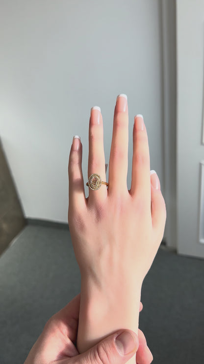 Diamond (Rose Cut) Ring in 18K Gold